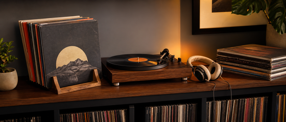 Vinyl Accessory Guide Audible audiobook listening scene